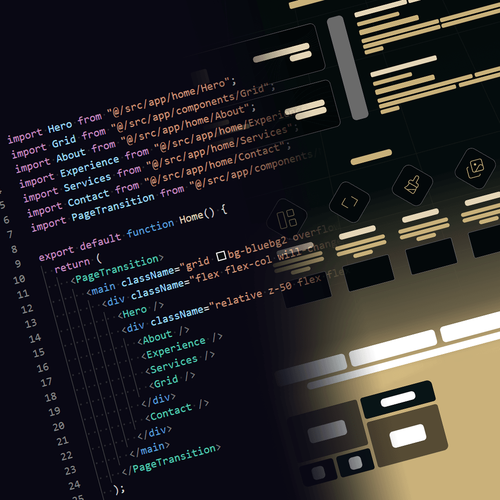 A selection of frontend and UI design work